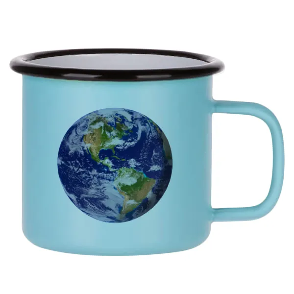 Planet Earth — Κούπα Μεταλλική εμαγιέ ΜΑΤ σιέλ 360ml