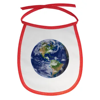 Planet Earth, Σαλιάρα μωρού αλέκιαστη με κορδόνι Κόκκινη