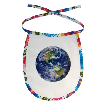 Planet Earth, Σαλιάρα μωρού αλέκιαστη με κορδόνι Χρωματιστή