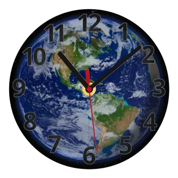 Planet Earth, Ρολόι τοίχου γυάλινο (20cm)