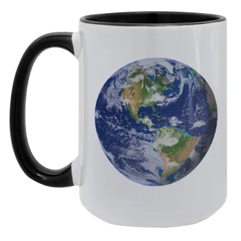 Planet Earth, Κούπα Mega 15oz, κεραμική Μαύρη, 450ml