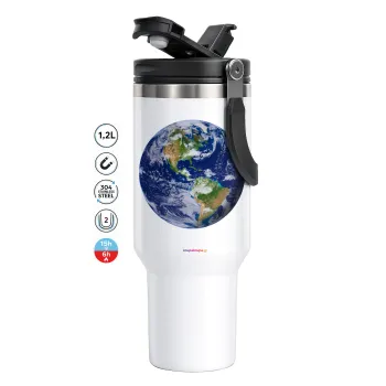 Planet Earth, Mega Stainless steel Tumbler with lid, double wall 1,2L