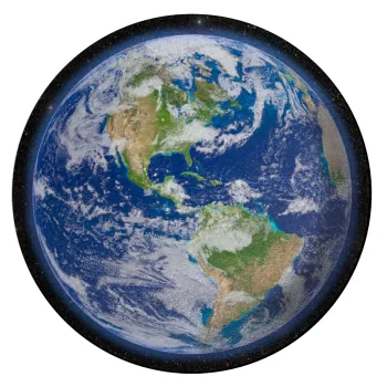 Planet Earth, Επιφάνεια κοπής γυάλινη στρογγυλή (30cm)