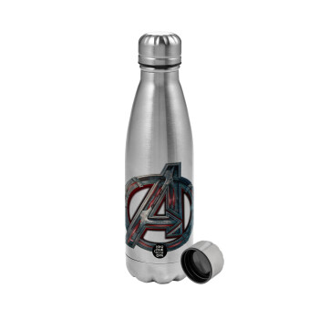 Avengers, Metallic water bottle, stainless steel, 750ml