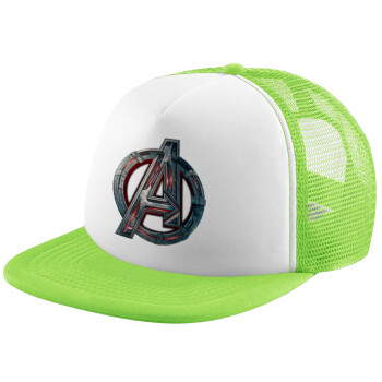 Avengers, Καπέλο Soft Trucker με Δίχτυ Πράσινο/Λευκό