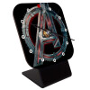 Avengers, Επιτραπέζιο ρολόι ξύλινο με δείκτες (10cm)