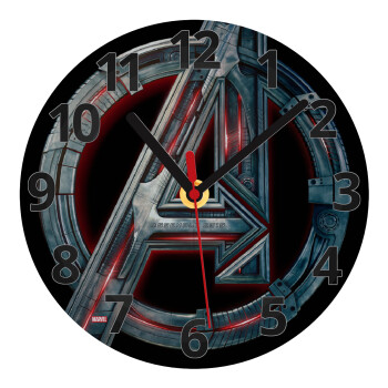 Avengers, Ρολόι τοίχου γυάλινο (20cm)