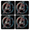 Avengers, ΣΕΤ 4 Σουβέρ ξύλινα τετράγωνα