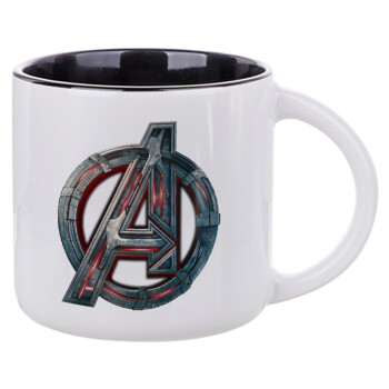 Avengers, Κούπα κεραμική 400ml Λευκή/Μαύρη