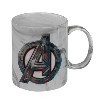 Avengers, Mug ceramic marble style, 330ml