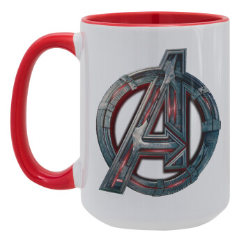 Avengers, Κούπα Mega 15oz, κεραμική Κόκκινη, 450ml