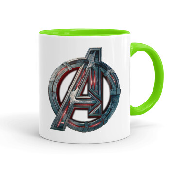 Avengers, Mug colored light green, ceramic, 330ml