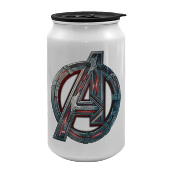 Avengers, Κούπα ταξιδιού μεταλλική με καπάκι (tin-can) 500ml