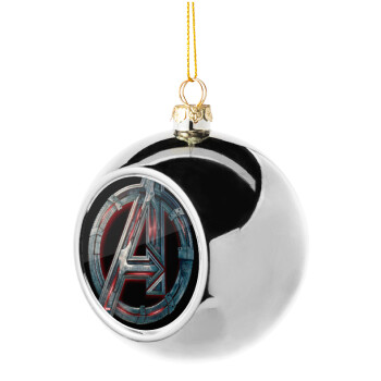 Avengers, Χριστουγεννιάτικη μπάλα δένδρου Ασημένια 8cm