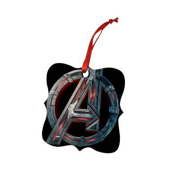 Avengers, Στολίδι Χριστουγεννιάτικο στολίδι polygon ξύλινο 7.5cm