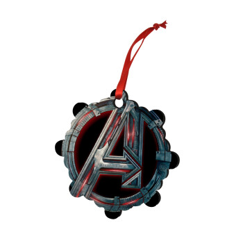 Avengers, Χριστουγεννιάτικο στολίδι snowflake ξύλινο 7.5cm