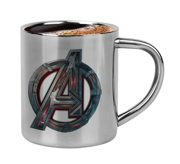 Avengers — Double-wall metal cup for espresso (220ml)