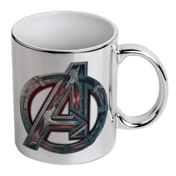 Avengers, Mug ceramic, silver mirror, 330ml