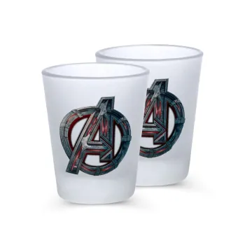 Avengers, Σφηνοπότηρα γυάλινα 45ml του πάγου (2 τεμάχια)