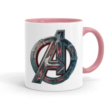 Avengers, Mug colored pink, ceramic, 330ml