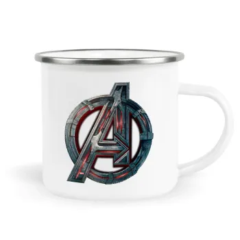 Avengers, Metallic enamel cup white 360ml