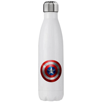 Captain America, Μεταλλικό παγούρι θερμός (Stainless steel), διπλού τοιχώματος, 750ml