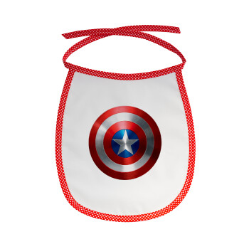 Captain America, Σαλιάρα μωρού αλέκιαστη με κορδόνι Κόκκινη