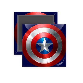 Captain America, Μαγνητάκι ψυγείου τετράγωνο διάστασης 5x5cm