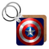 Captain America, Μπρελόκ Ξύλινο τετράγωνο MDF 5cm (3mm πάχος)