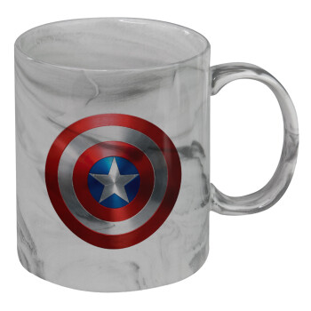 Captain America, Mug ceramic marble style, 330ml