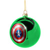 Green Christmas tree ornament ball 8cm