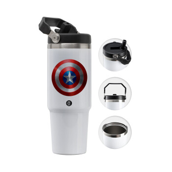 Captain America, Θερμός Ανοξείδωτο 30oz με χερούλι