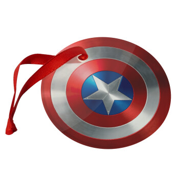 Captain America, Χριστουγεννιάτικο στολίδι γυάλινο 9cm
