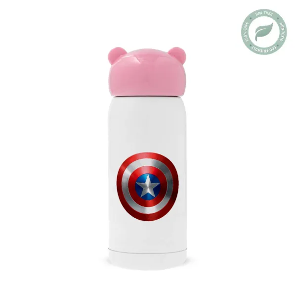 Captain America — Ροζ ανοξείδωτο παγούρι θερμό (Stainless steel), 320ml