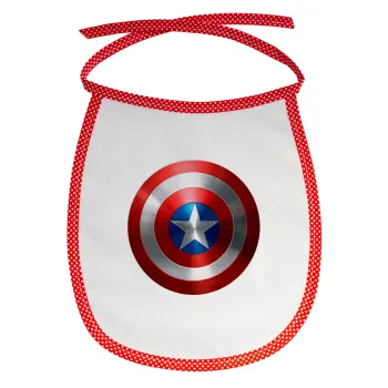 Captain America, Σαλιάρα μωρού αλέκιαστη με κορδόνι Κόκκινη