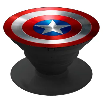 Captain America, Phone Holders Stand  Μαύρο Βάση Στήριξης Κινητού στο Χέρι