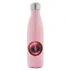 Μεταλλικό παγούρι θερμός Ροζ Ιριδίζον (Stainless steel), διπλού τοιχώματος, 500ml