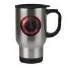 Κούπα ταξιδιού ανοξείδωτη με καπάκι, διπλού τοιχώματος (θερμό) 450ml