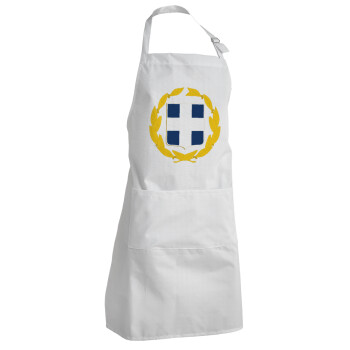 Hellas Εθνόσημο, Adult Chef Apron (with sliders and 2 pockets)