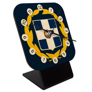 Hellas Εθνόσημο, Επιτραπέζιο ρολόι σε φυσικό ξύλο (10cm)