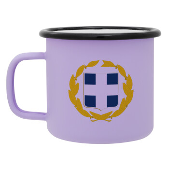 Hellas Εθνόσημο, Κούπα Μεταλλική εμαγιέ ΜΑΤ Light Pastel Purple 360ml