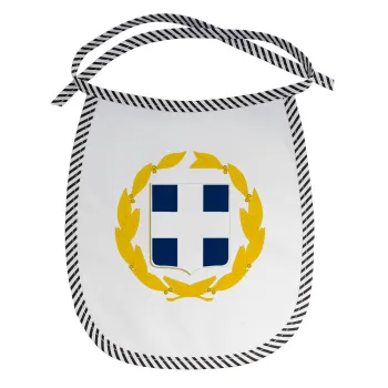 Hellas Εθνόσημο, Σαλιάρα μωρού αλέκιαστη με κορδόνι Μαύρη