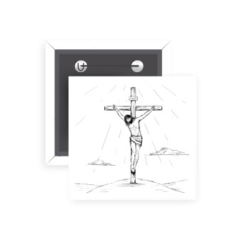Jesus Christ , Κονκάρδα παραμάνα τετράγωνη 5x5cm