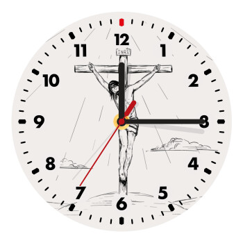 Jesus Christ , Wooden wall clock (20cm)