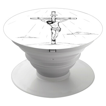 Jesus Christ , Phone Holders Stand  White Hand-held Mobile Phone Holder