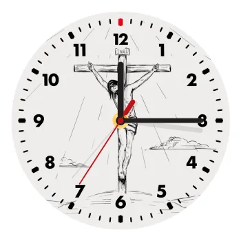 Jesus Christ , Ρολόι τοίχου ξύλινο (20cm)