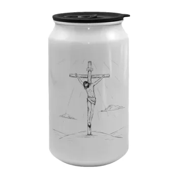 Jesus Christ , Κούπα ταξιδιού μεταλλική με καπάκι (tin-can) 500ml