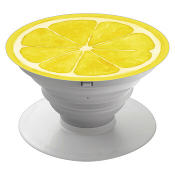 Λεμόνι, Phone Holders Stand  Λευκό Βάση Στήριξης Κινητού στο Χέρι