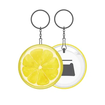 Lemon, Μπρελόκ μεταλλικό 5cm με ανοιχτήρι