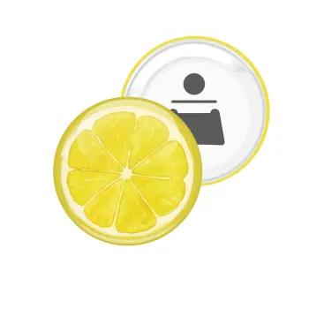 Λεμόνι, Μαγνητάκι και ανοιχτήρι μπύρας στρογγυλό διάστασης 5,9cm